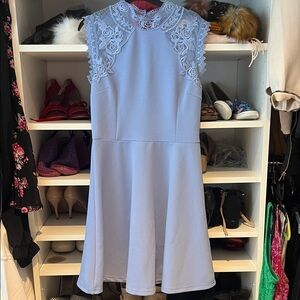 Francesca's Collections Blue A-Line Dress